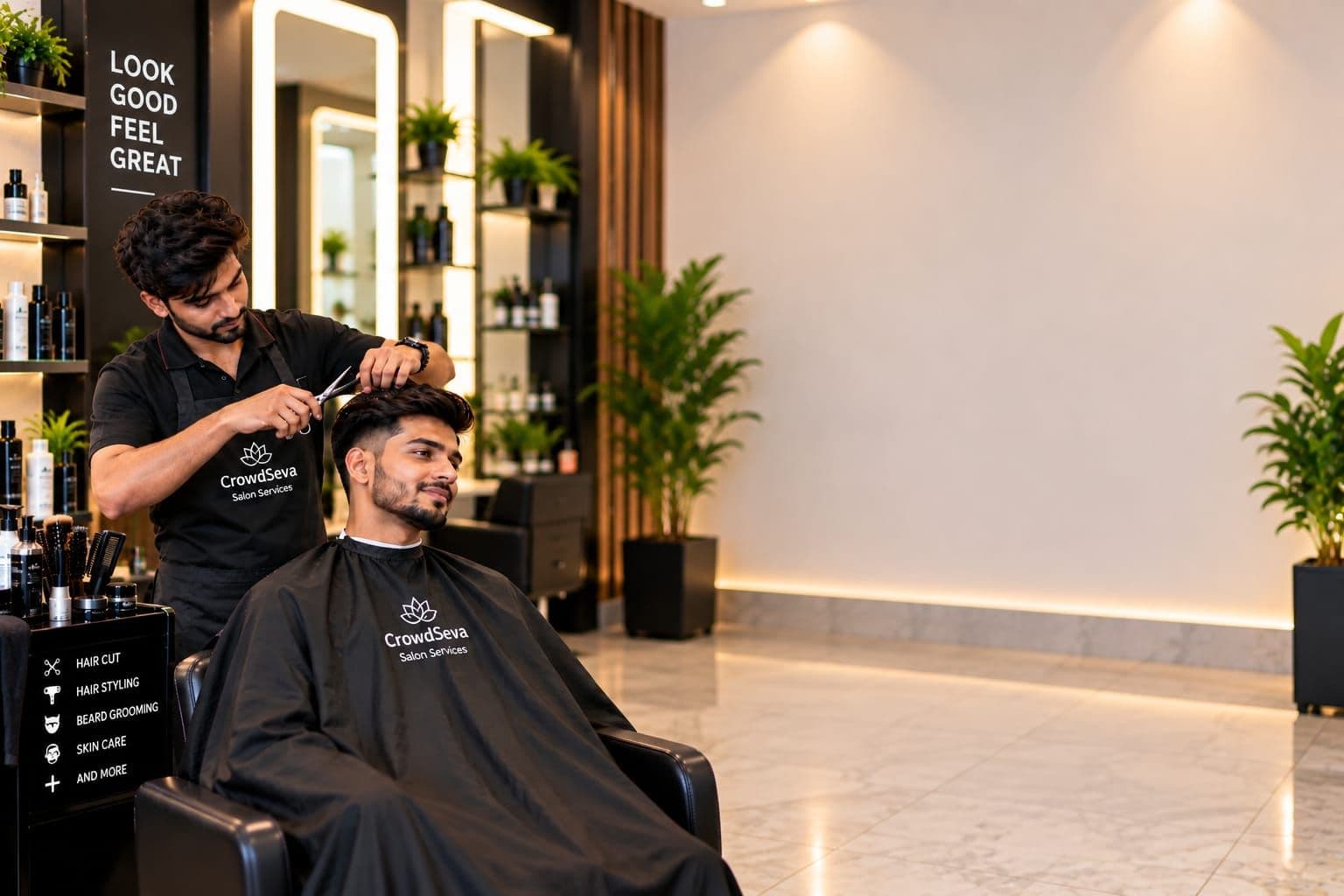 Luxury salon interior