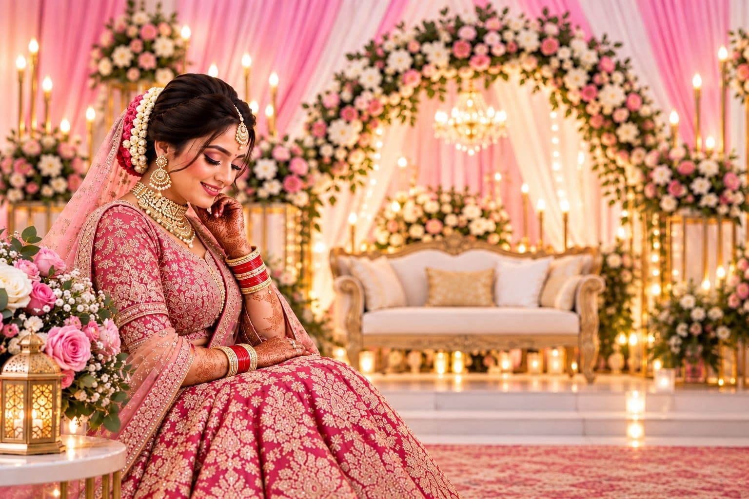 Bridal makeup and styling
